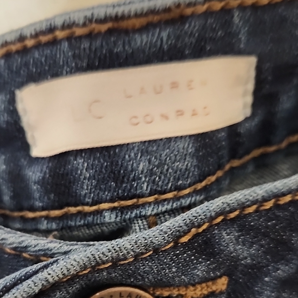 LC Lauren Conrad Blue Skinny Jeans Classic Style - Picture 2 of 14
